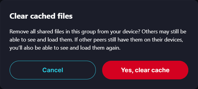 Clear Cache 🧹 · Desktop Confirm the removal when prompted.